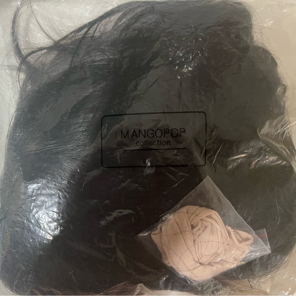 Dark Brown Free Wig Cap With Fringe Bangs - Picture 2 of 2